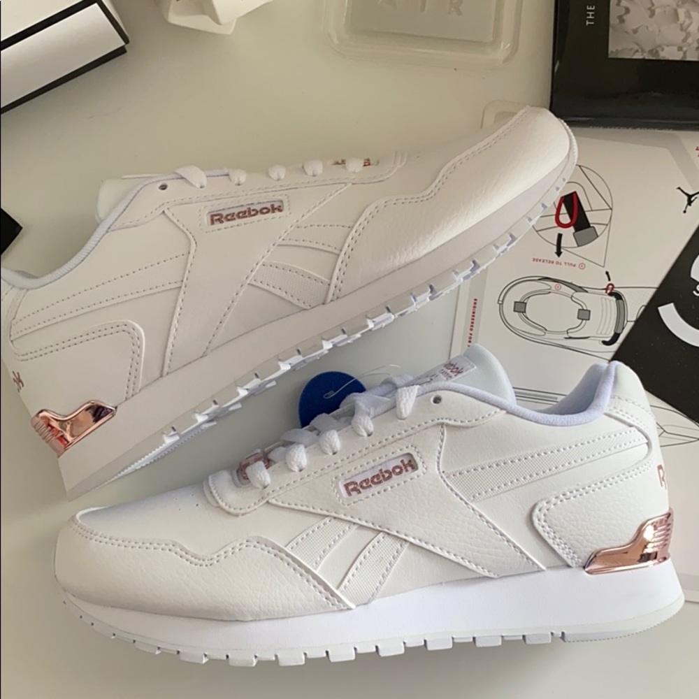 NWT Reebok leather classic white/rose gold - Picture 4 of 8